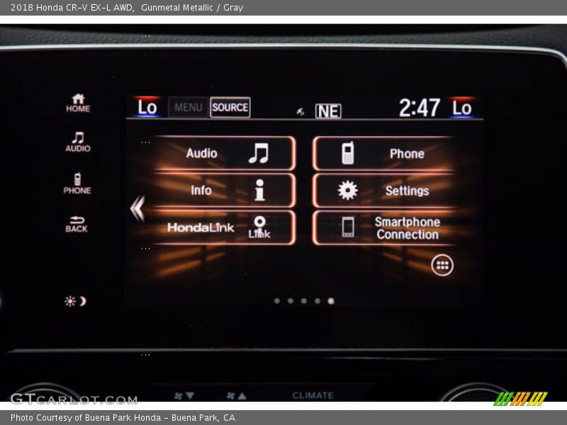 Gunmetal Metallic / Gray 2018 Honda CR-V EX-L AWD