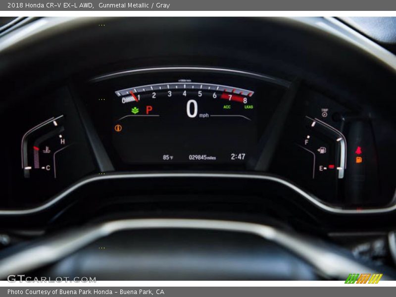 Gunmetal Metallic / Gray 2018 Honda CR-V EX-L AWD