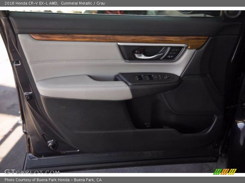 Gunmetal Metallic / Gray 2018 Honda CR-V EX-L AWD