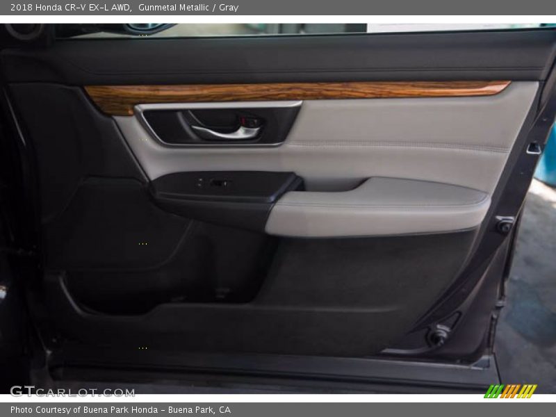 Gunmetal Metallic / Gray 2018 Honda CR-V EX-L AWD