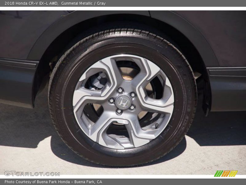Gunmetal Metallic / Gray 2018 Honda CR-V EX-L AWD
