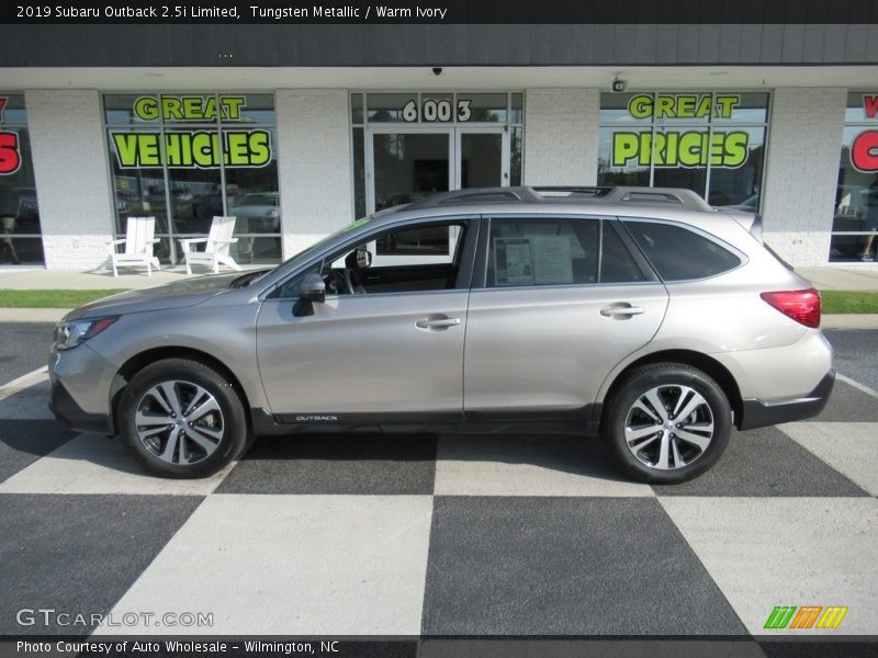 Tungsten Metallic / Warm Ivory 2019 Subaru Outback 2.5i Limited
