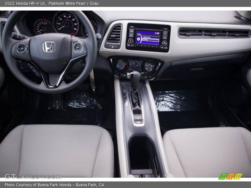 Platinum White Pearl / Gray 2022 Honda HR-V LX