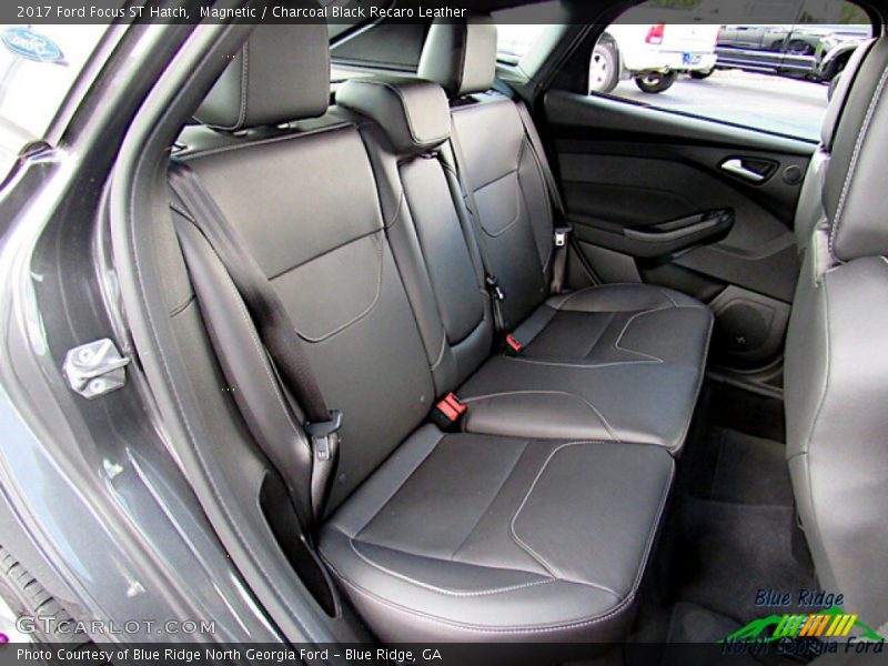 Magnetic / Charcoal Black Recaro Leather 2017 Ford Focus ST Hatch