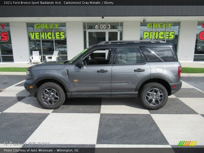 Carbonized Gray Metallic / Ebony 2021 Ford Bronco Sport Badlands 4x4