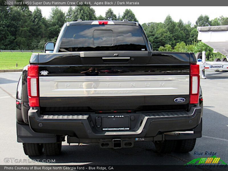 Agate Black / Dark Marsala 2020 Ford F450 Super Duty Platinum Crew Cab 4x4