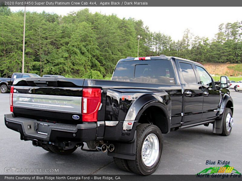 Agate Black / Dark Marsala 2020 Ford F450 Super Duty Platinum Crew Cab 4x4