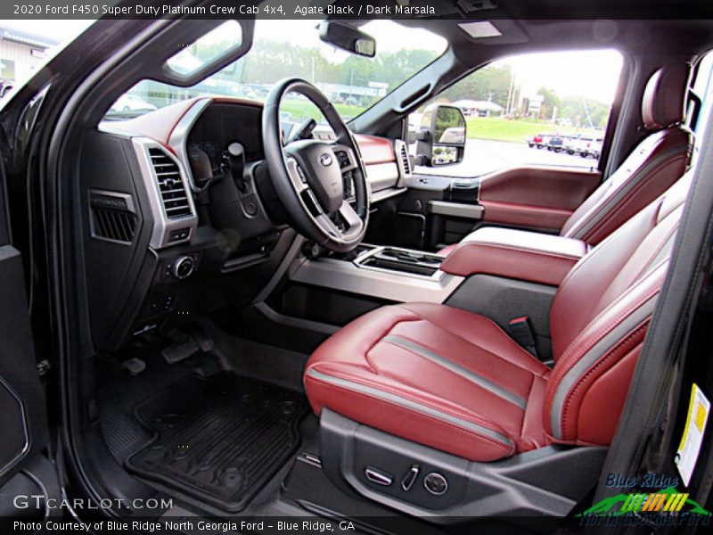  2020 F450 Super Duty Platinum Crew Cab 4x4 Dark Marsala Interior