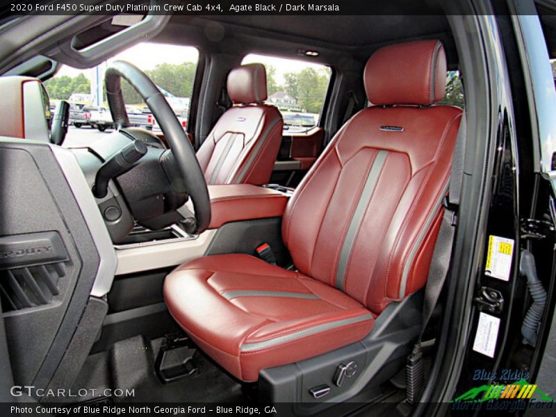 Agate Black / Dark Marsala 2020 Ford F450 Super Duty Platinum Crew Cab 4x4