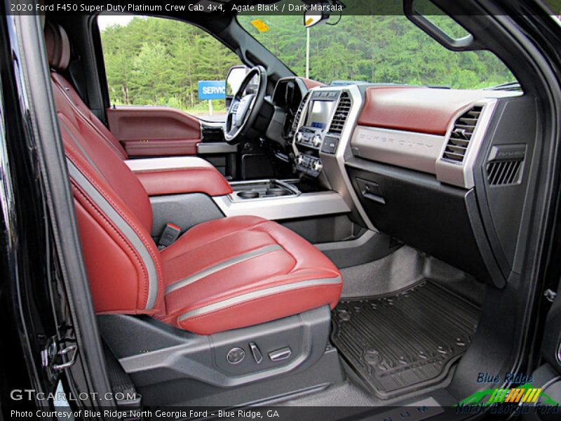Agate Black / Dark Marsala 2020 Ford F450 Super Duty Platinum Crew Cab 4x4