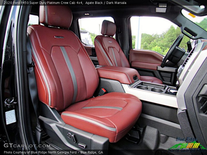 Agate Black / Dark Marsala 2020 Ford F450 Super Duty Platinum Crew Cab 4x4