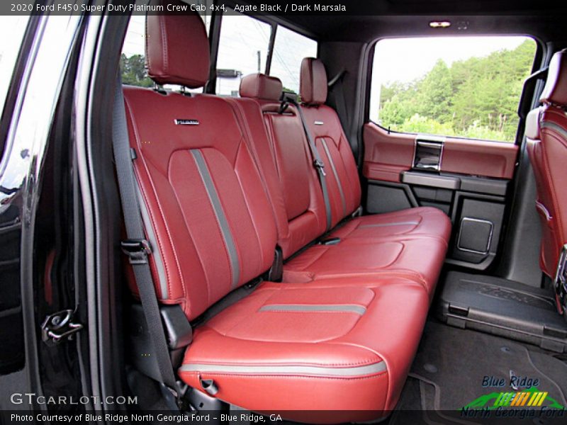 Agate Black / Dark Marsala 2020 Ford F450 Super Duty Platinum Crew Cab 4x4