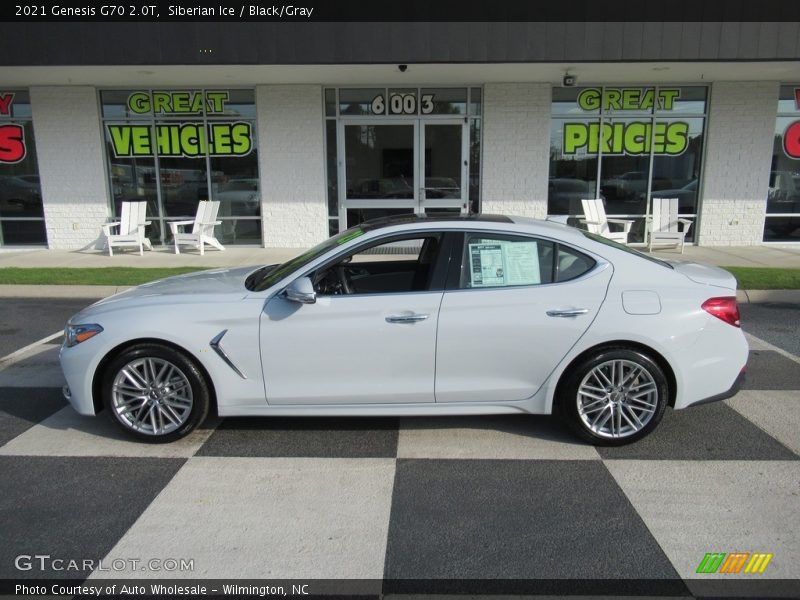 Siberian Ice / Black/Gray 2021 Genesis G70 2.0T