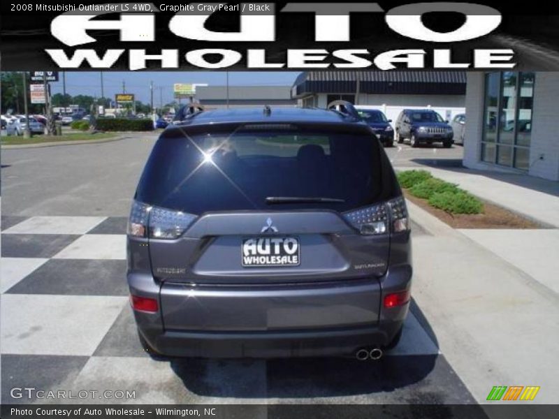 Graphite Gray Pearl / Black 2008 Mitsubishi Outlander LS 4WD