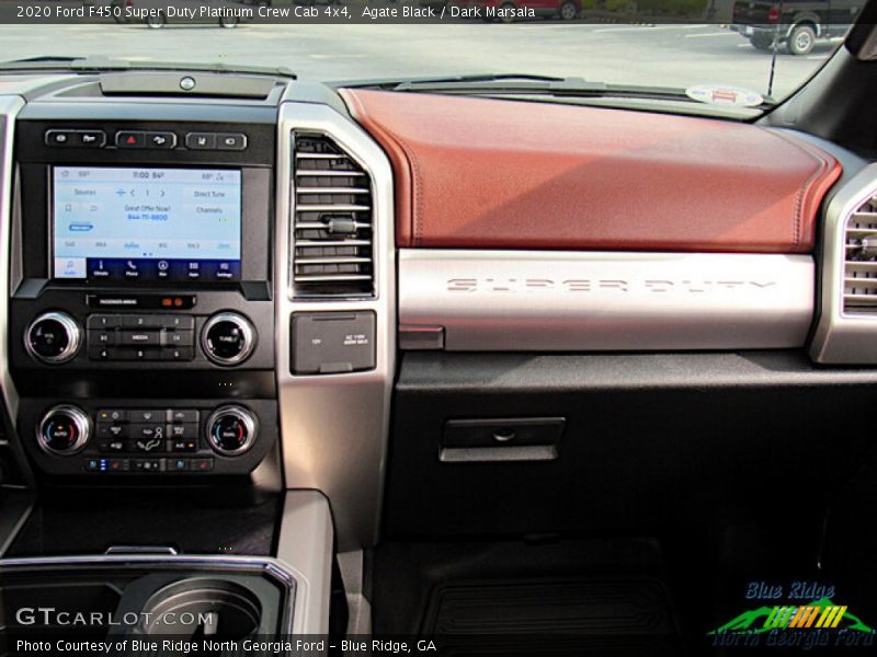 Agate Black / Dark Marsala 2020 Ford F450 Super Duty Platinum Crew Cab 4x4