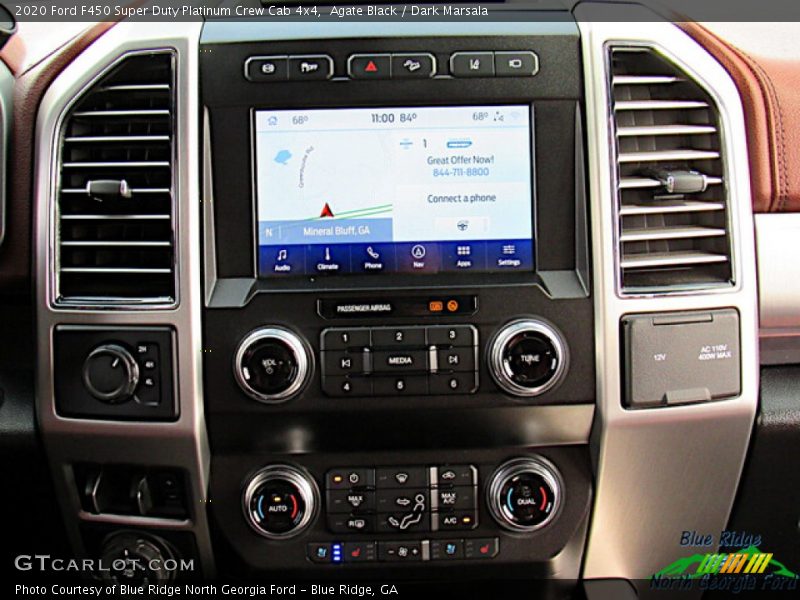 Agate Black / Dark Marsala 2020 Ford F450 Super Duty Platinum Crew Cab 4x4