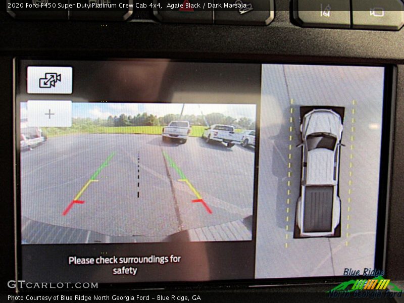 Agate Black / Dark Marsala 2020 Ford F450 Super Duty Platinum Crew Cab 4x4