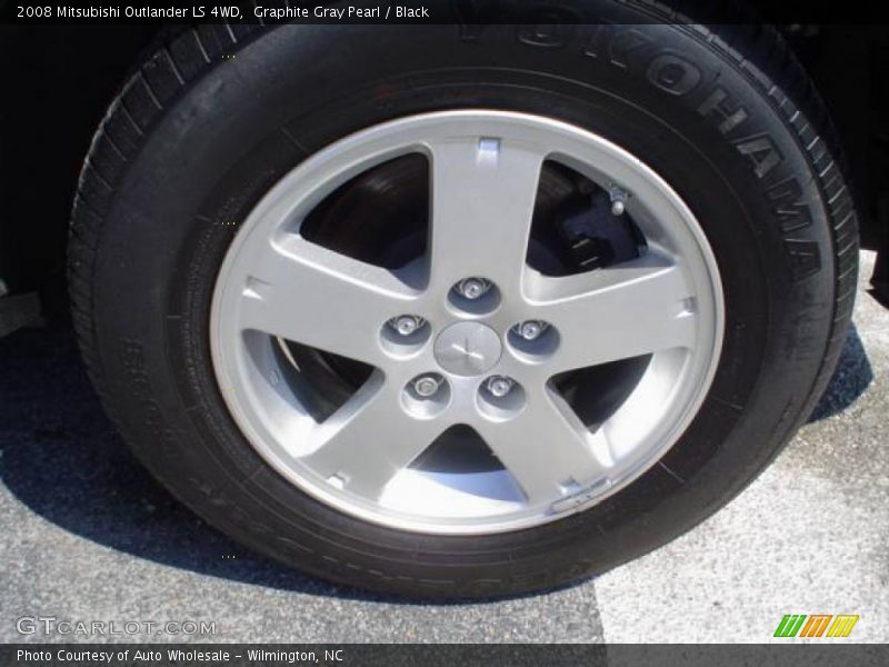 Graphite Gray Pearl / Black 2008 Mitsubishi Outlander LS 4WD
