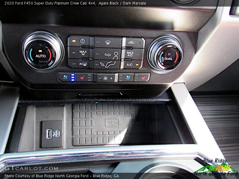 Agate Black / Dark Marsala 2020 Ford F450 Super Duty Platinum Crew Cab 4x4