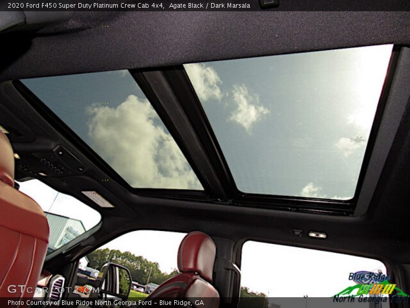 Agate Black / Dark Marsala 2020 Ford F450 Super Duty Platinum Crew Cab 4x4