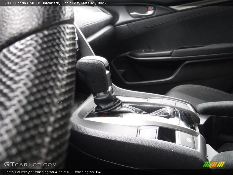 Sonic Gray Metallic / Black 2018 Honda Civic EX Hatchback
