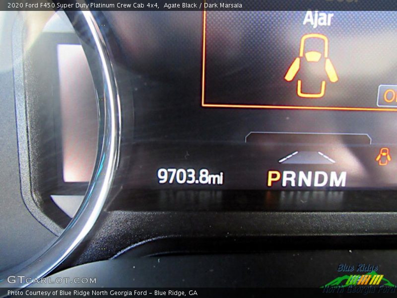 Agate Black / Dark Marsala 2020 Ford F450 Super Duty Platinum Crew Cab 4x4