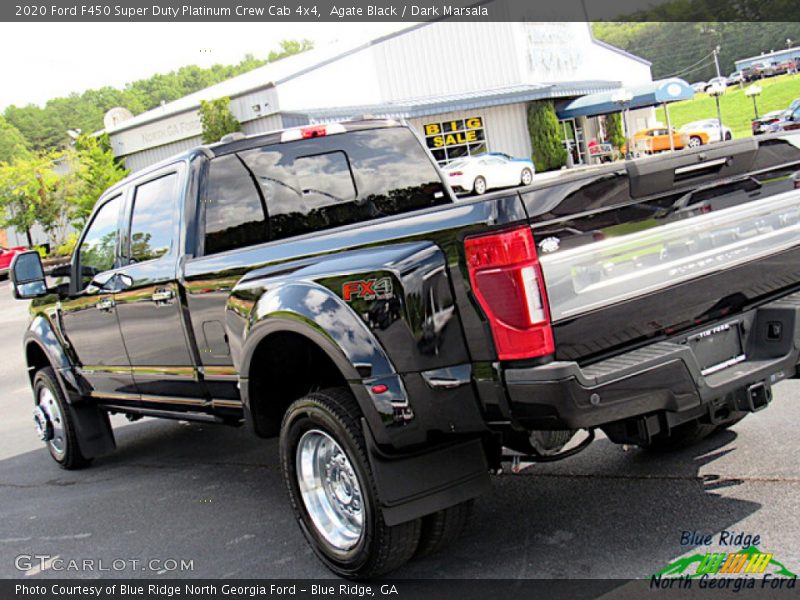 Agate Black / Dark Marsala 2020 Ford F450 Super Duty Platinum Crew Cab 4x4