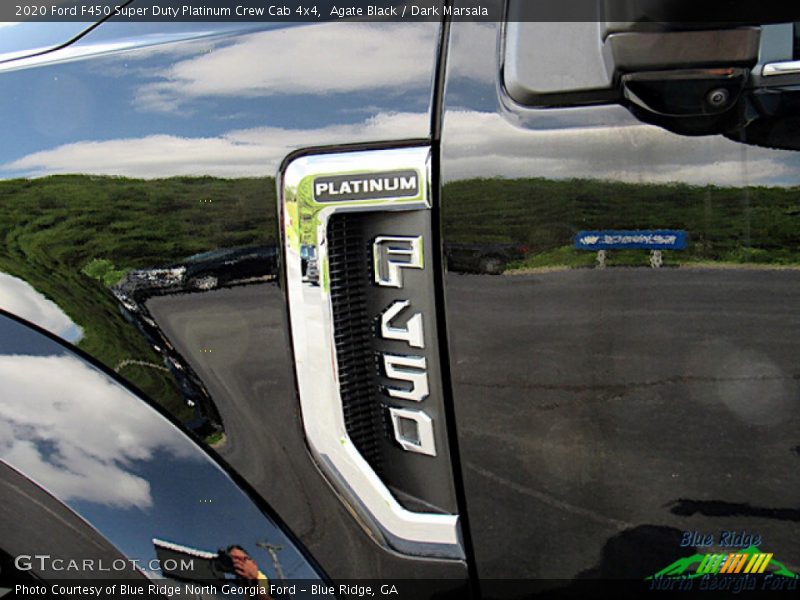 Agate Black / Dark Marsala 2020 Ford F450 Super Duty Platinum Crew Cab 4x4