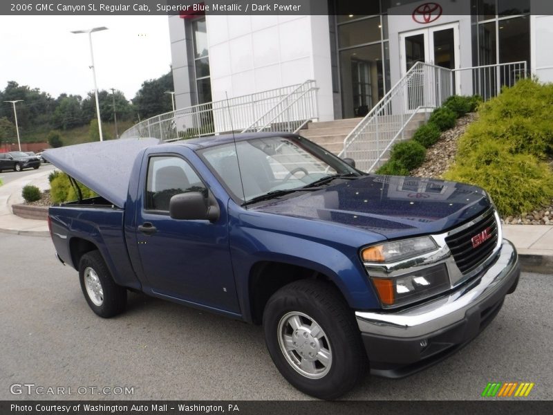 Superior Blue Metallic / Dark Pewter 2006 GMC Canyon SL Regular Cab