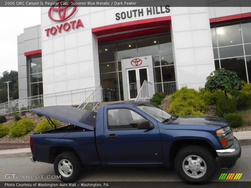 Superior Blue Metallic / Dark Pewter 2006 GMC Canyon SL Regular Cab