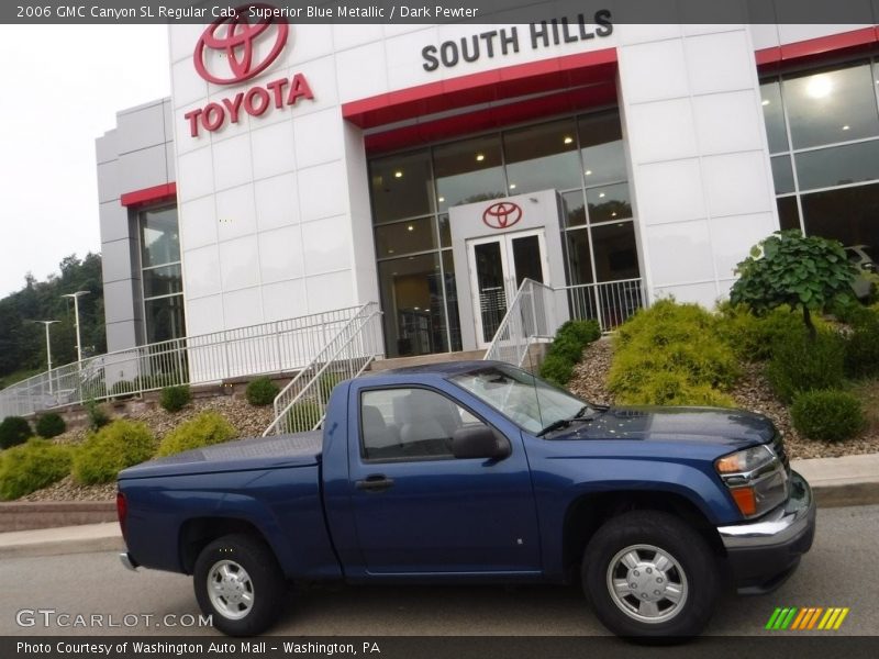 Superior Blue Metallic / Dark Pewter 2006 GMC Canyon SL Regular Cab