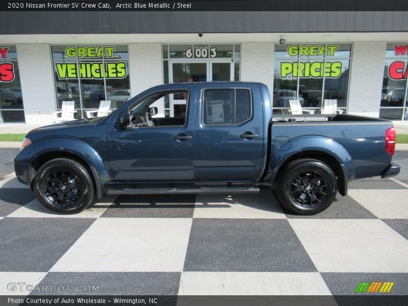 Arctic Blue Metallic / Steel 2020 Nissan Frontier SV Crew Cab