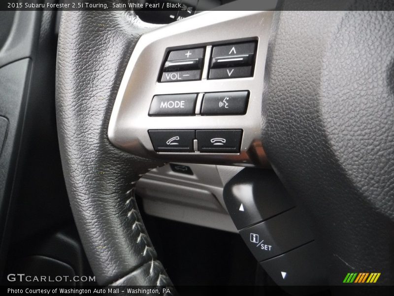 Satin White Pearl / Black 2015 Subaru Forester 2.5i Touring