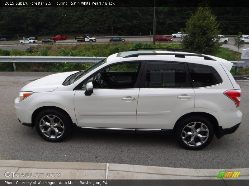 Satin White Pearl / Black 2015 Subaru Forester 2.5i Touring