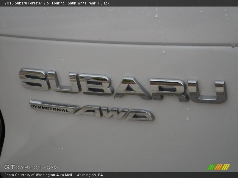 Satin White Pearl / Black 2015 Subaru Forester 2.5i Touring