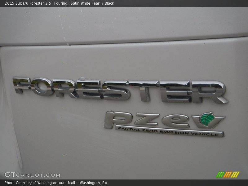 Satin White Pearl / Black 2015 Subaru Forester 2.5i Touring