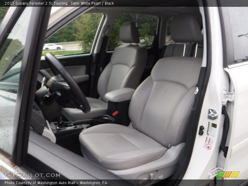 Satin White Pearl / Black 2015 Subaru Forester 2.5i Touring