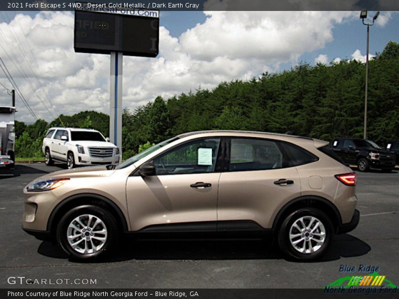 Desert Gold Metallic / Dark Earth Gray 2021 Ford Escape S 4WD