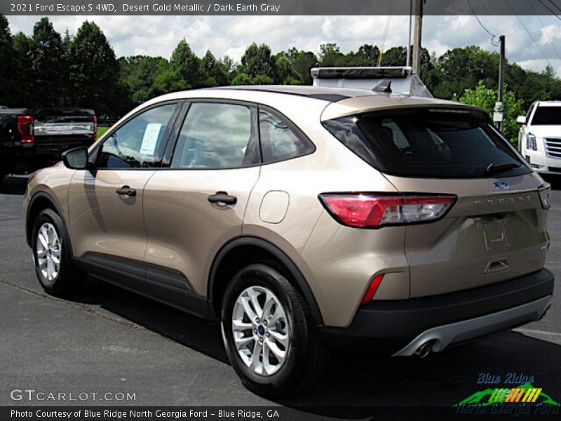 Desert Gold Metallic / Dark Earth Gray 2021 Ford Escape S 4WD