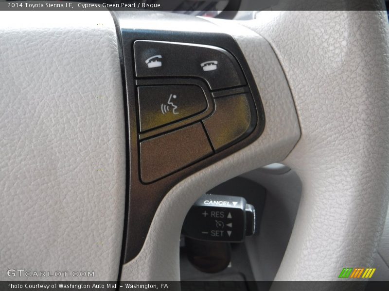 Cypress Green Pearl / Bisque 2014 Toyota Sienna LE