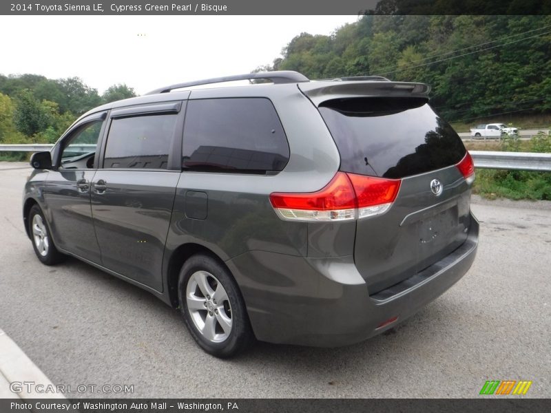 Cypress Green Pearl / Bisque 2014 Toyota Sienna LE