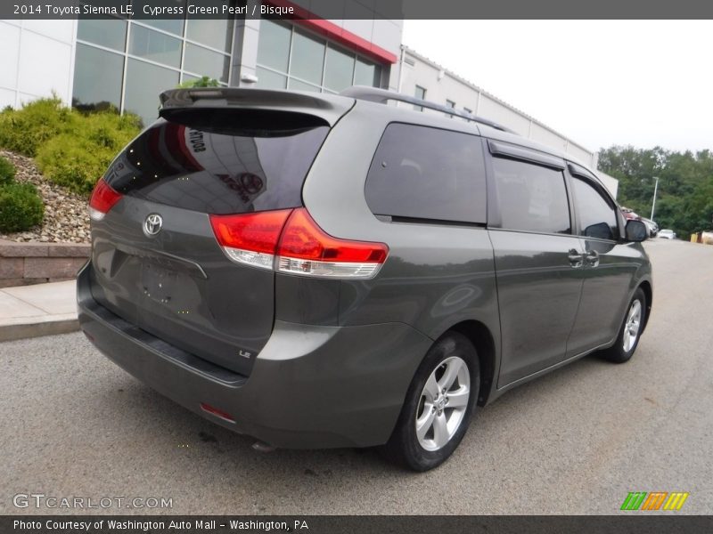 Cypress Green Pearl / Bisque 2014 Toyota Sienna LE