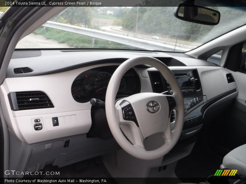 Cypress Green Pearl / Bisque 2014 Toyota Sienna LE