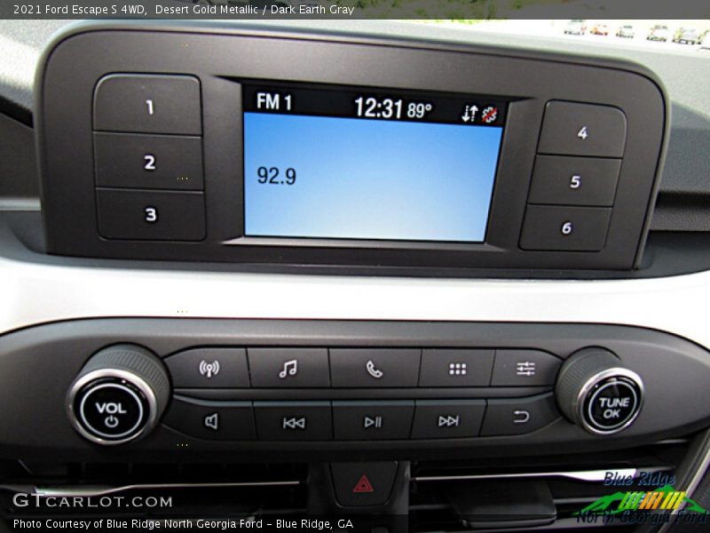 Desert Gold Metallic / Dark Earth Gray 2021 Ford Escape S 4WD