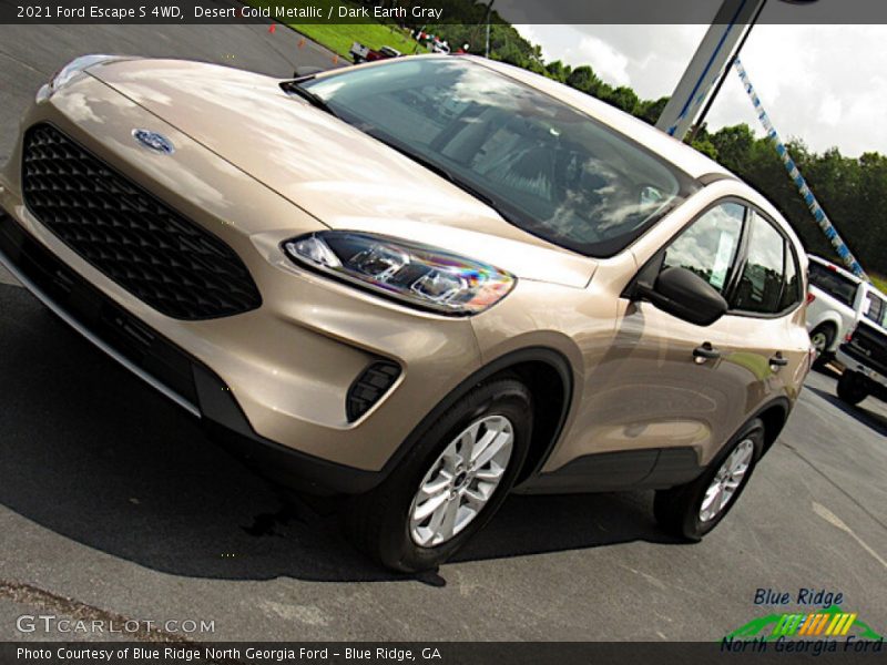 Desert Gold Metallic / Dark Earth Gray 2021 Ford Escape S 4WD