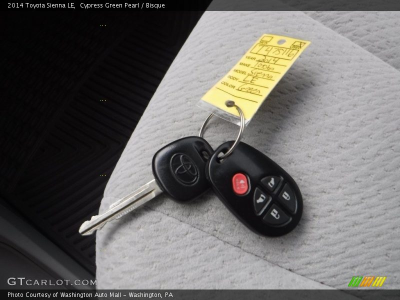 Cypress Green Pearl / Bisque 2014 Toyota Sienna LE