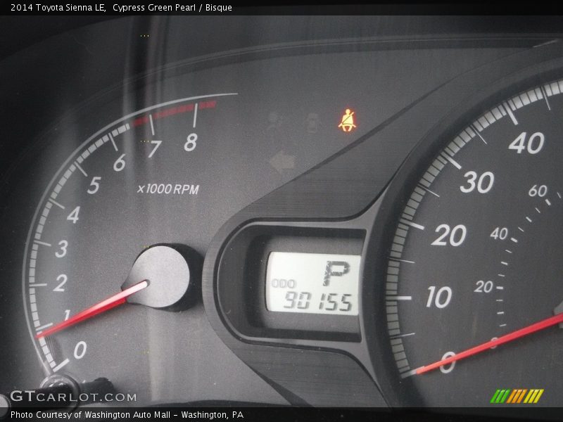 Cypress Green Pearl / Bisque 2014 Toyota Sienna LE