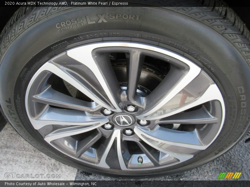 Platinum White Pearl / Espresso 2020 Acura MDX Technology AWD