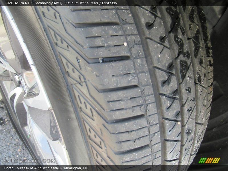 Platinum White Pearl / Espresso 2020 Acura MDX Technology AWD