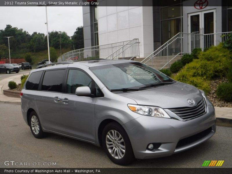 Silver Sky Metallic / Light Gray 2012 Toyota Sienna XLE